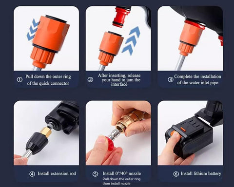 Portable Power Cleaner for Car, Bike & Home