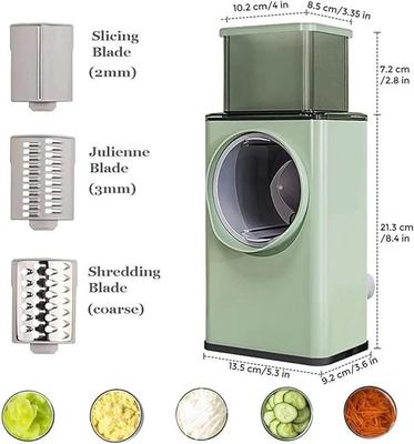 3-in-1 Manual Vegetable Cutter, Slicer & Grater