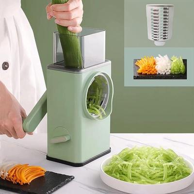 3-in-1 Manual Vegetable Cutter, Slicer & Grater