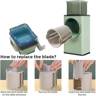3-in-1 Manual Vegetable Cutter, Slicer & Grater