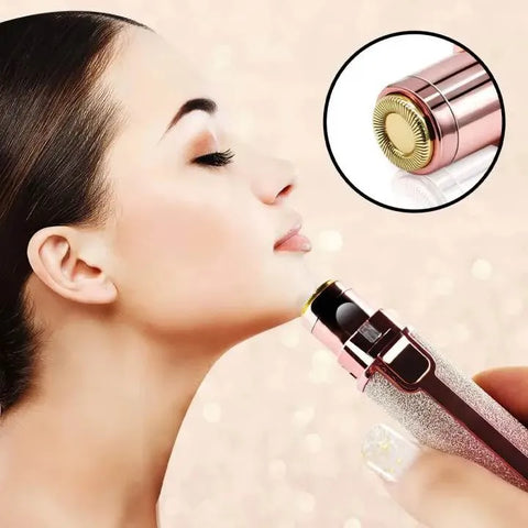 Rechargeable Eyebrow Trimmer & Facial Hair Remover for Women