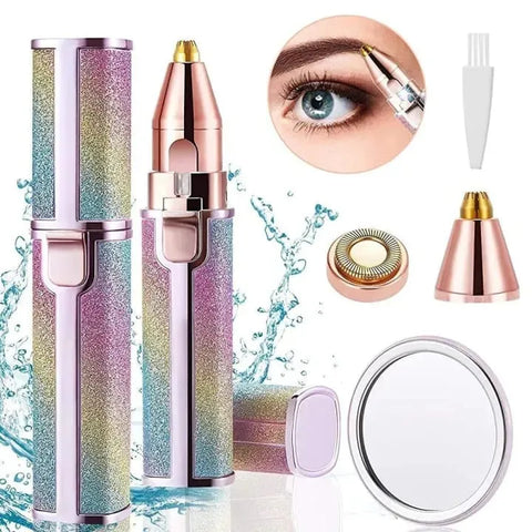 Rechargeable Eyebrow Trimmer & Facial Hair Remover for Women