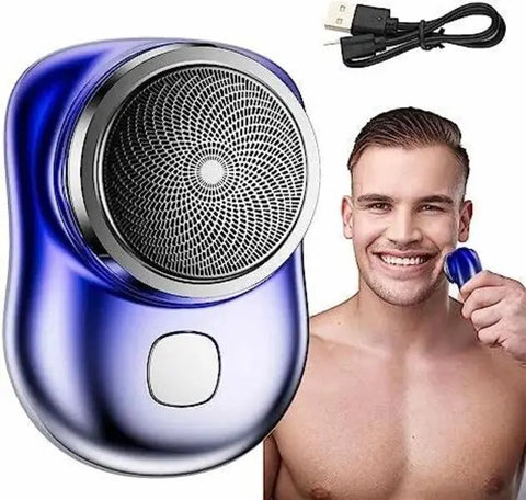 Mini Portable Electric Shaver for Men - USB Rechargeable Pocket Size Trimmer