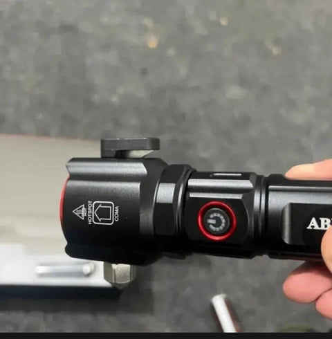 Powerful Portable Flashlight with Side Work Light